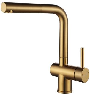 Смеситель для кухни Paulmark Dosse Do214418-BG брашированное золото